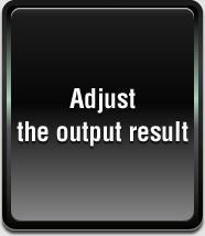 Adjust the output results