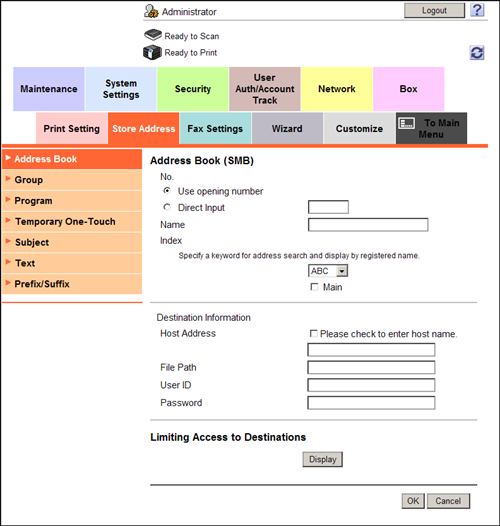 Web Management Tool